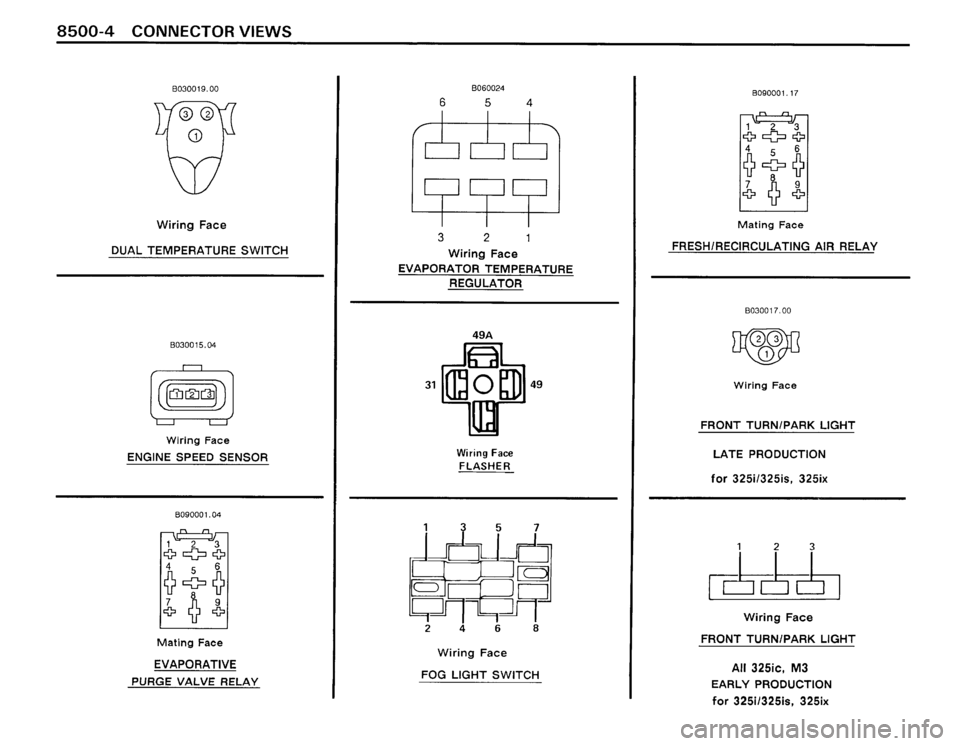 BMW 325ix 1989 E30 Electrical Troubleshooting Manual 