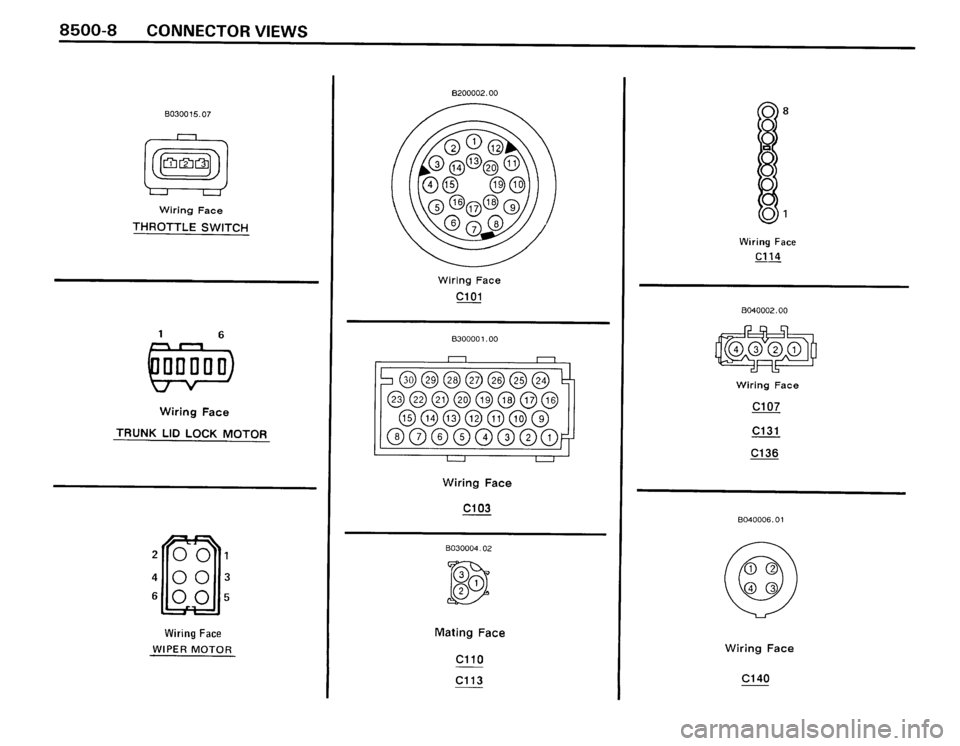 BMW 325ix 1989 E30 Electrical Troubleshooting Manual 