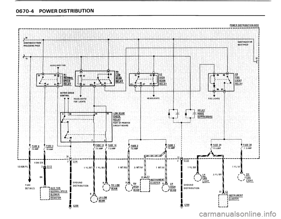 BMW 325ix 1989 E30 Electrical Troubleshooting Manual 