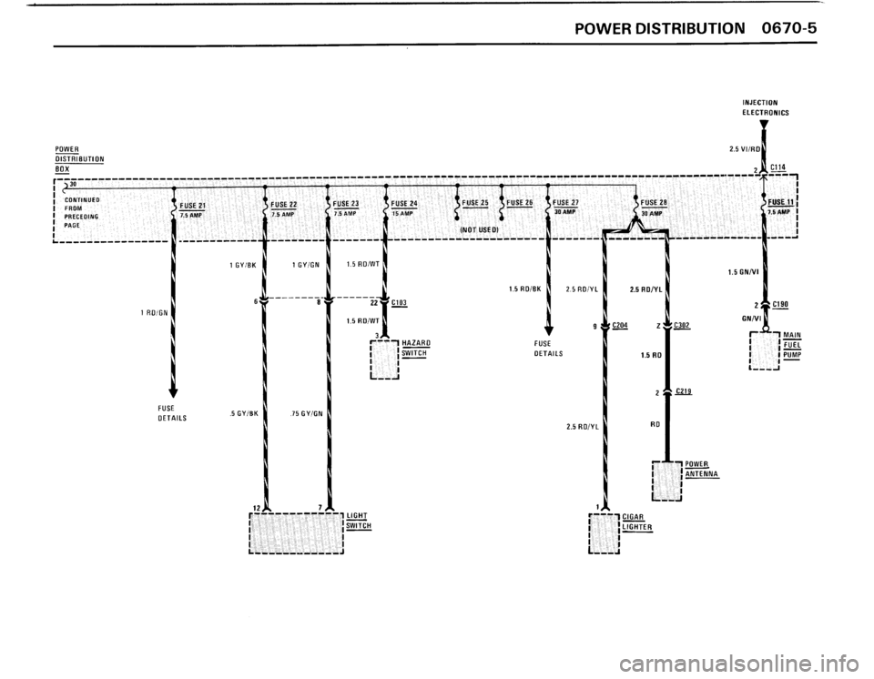 BMW 325ix 1989 E30 Electrical Troubleshooting Manual 