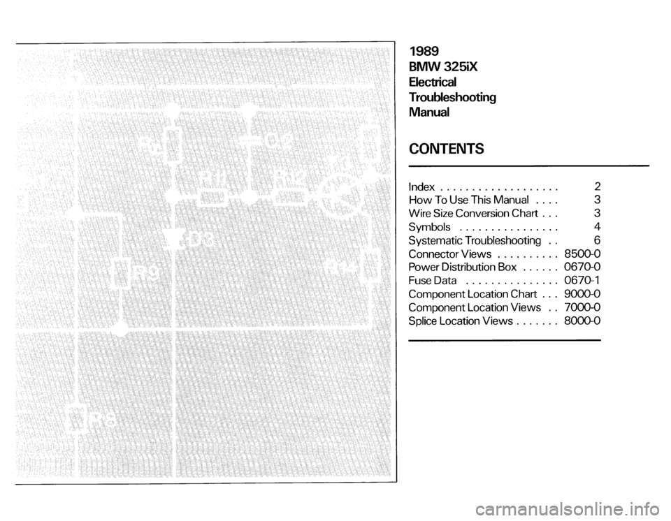 BMW 325ix 1989 E30 Electrical Troubleshooting Manual 