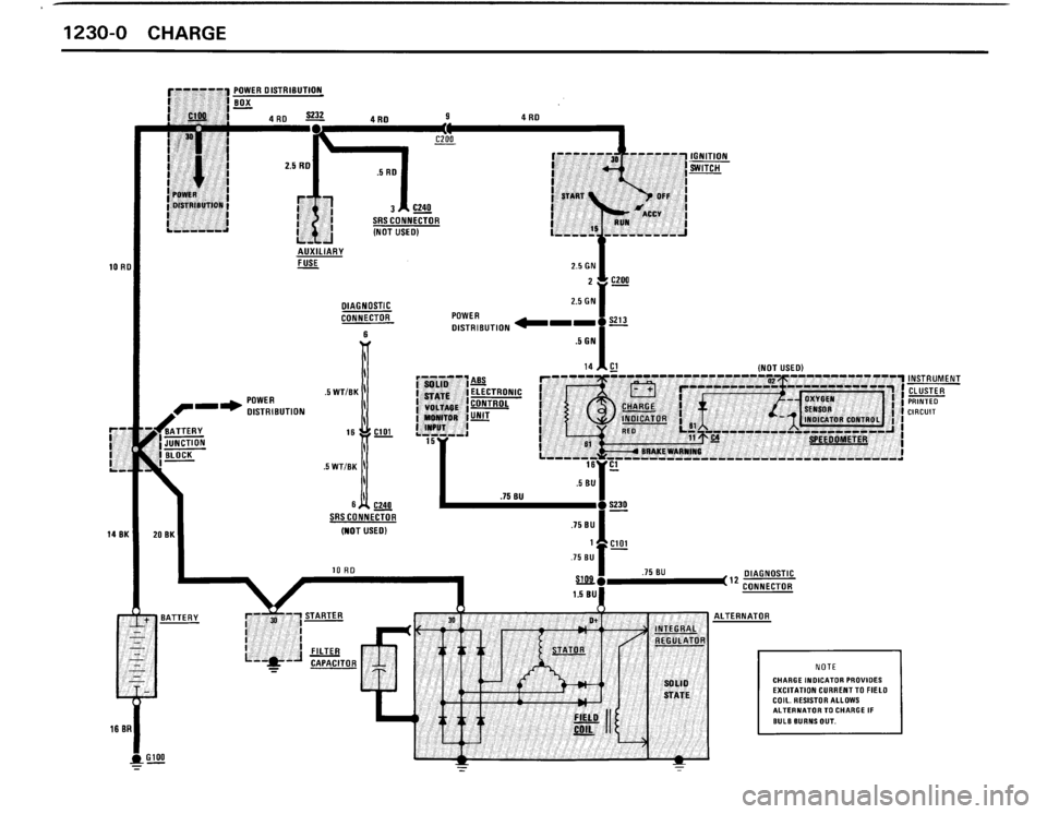 BMW 325ix 1989 E30 Electrical Troubleshooting Manual 