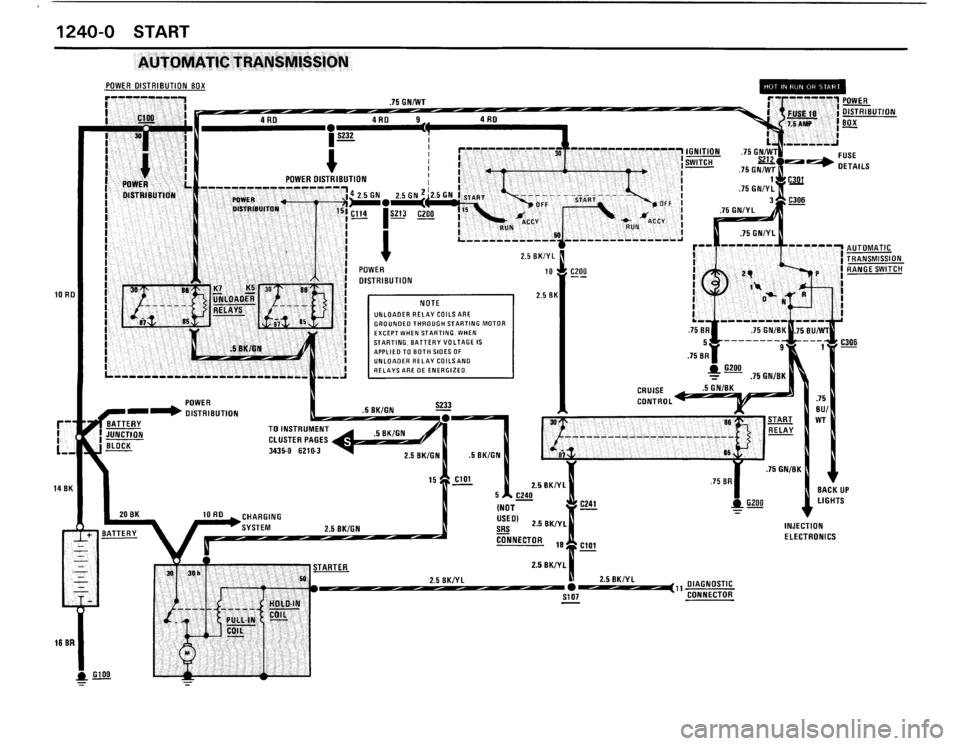 BMW 325ix 1989 E30 Electrical Troubleshooting Manual 