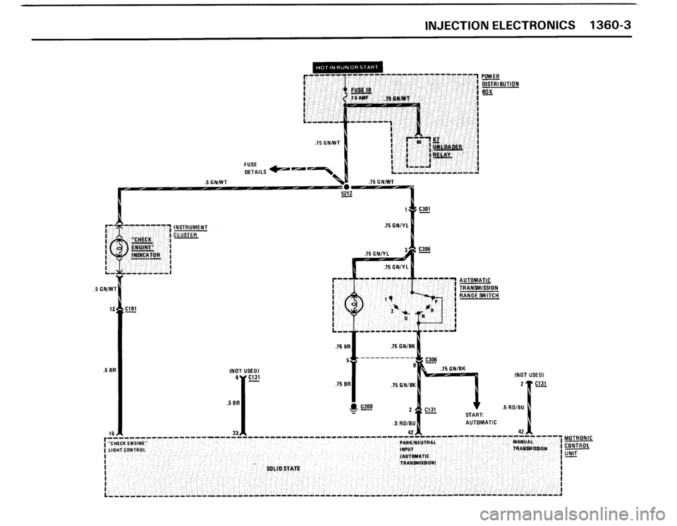 BMW 325ix 1989 E30 Electrical Troubleshooting Manual 
