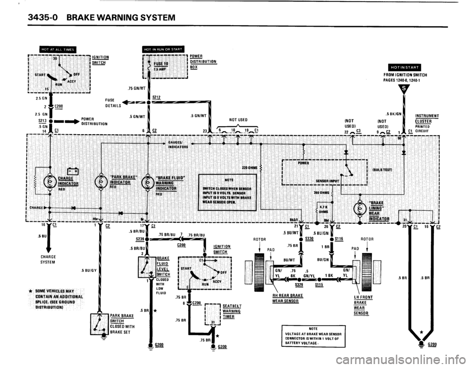 BMW 325ix 1989 E30 Electrical Troubleshooting Manual 