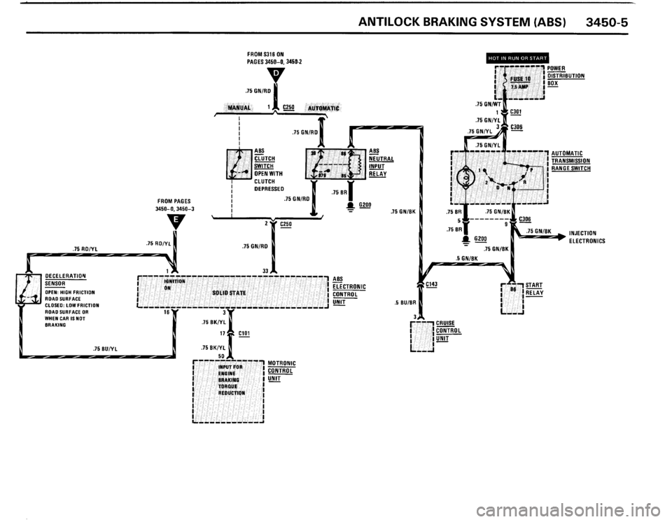 BMW 325ix 1989 E30 Electrical Troubleshooting Manual 