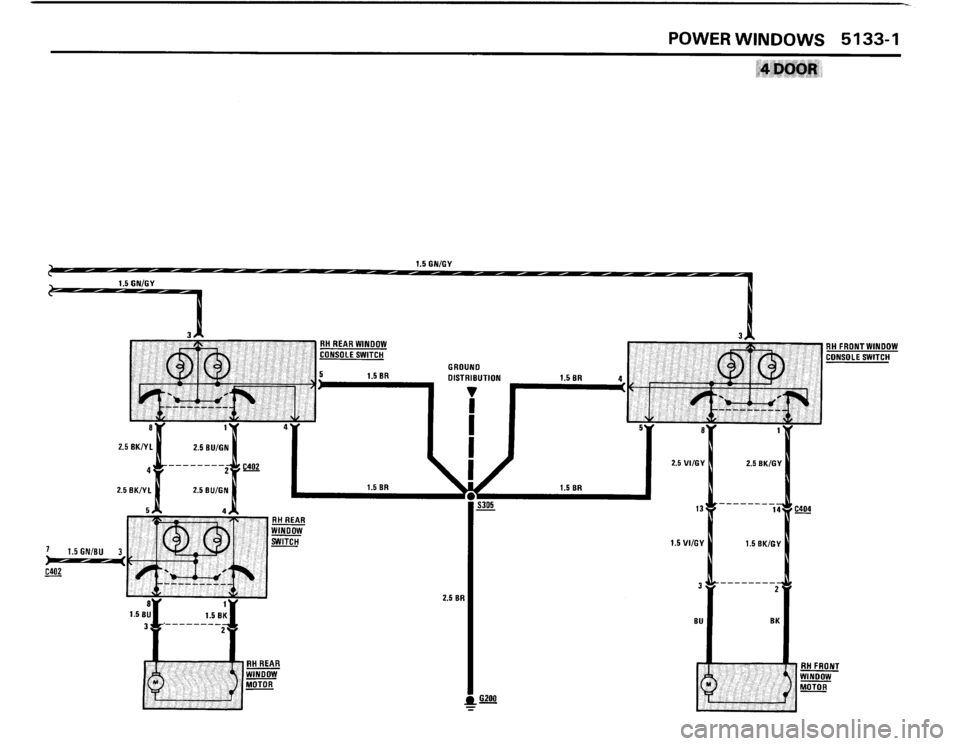 BMW 325ix 1989 E30 Electrical Troubleshooting Manual 