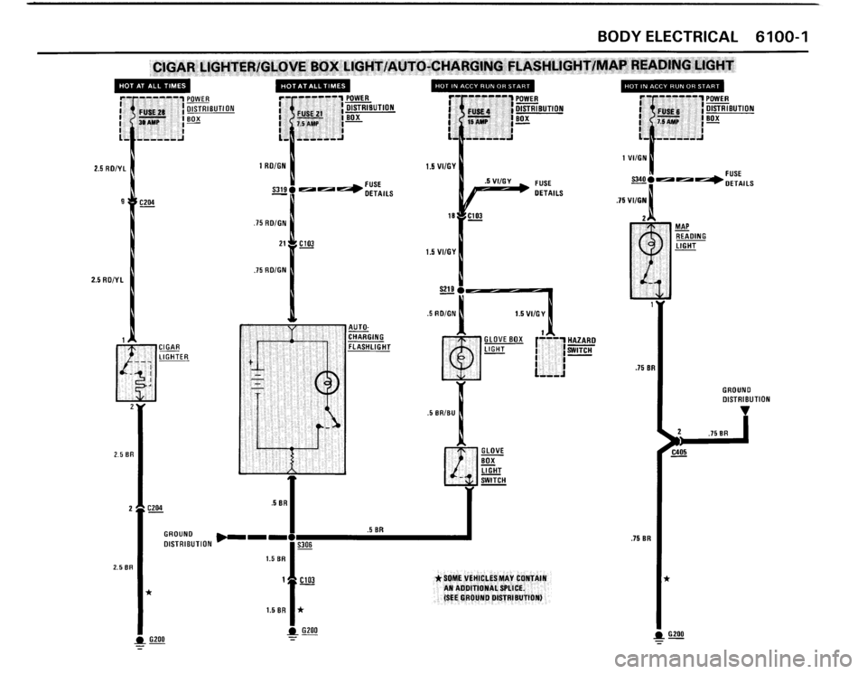 BMW 325ix 1989 E30 Electrical Troubleshooting Manual 