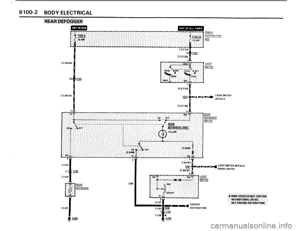 BMW 325ix 1989 E30 Electrical Troubleshooting Manual 