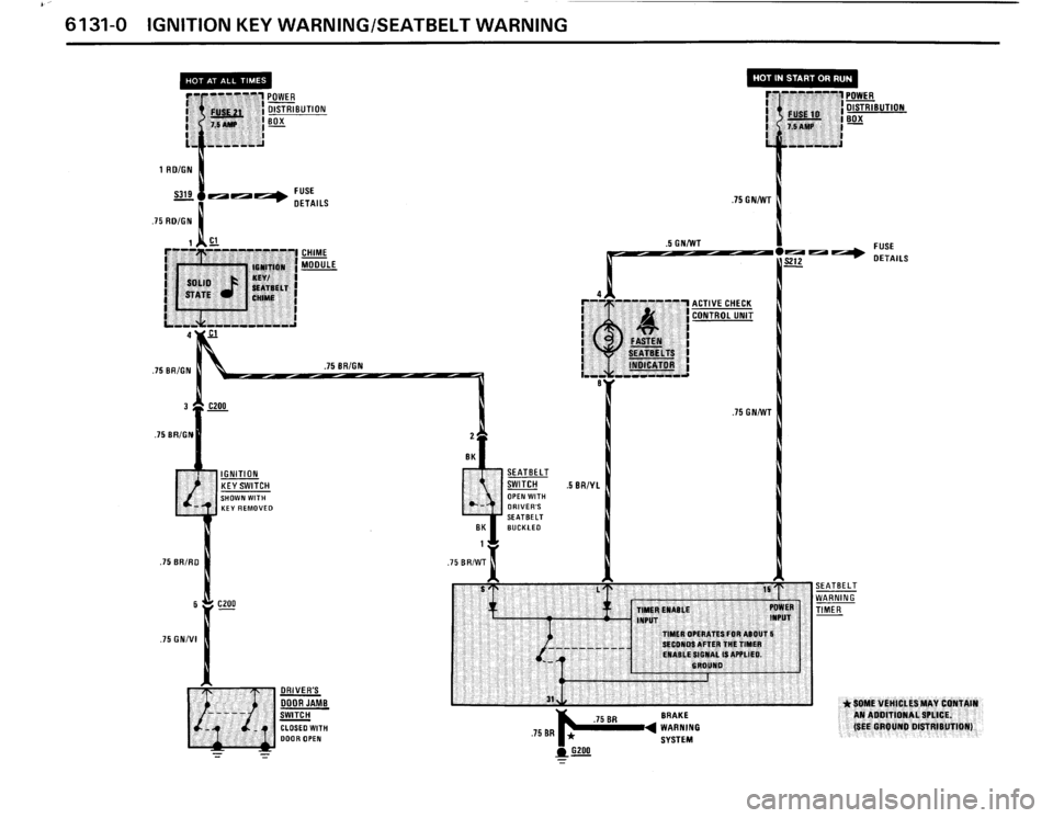 BMW 325ix 1989 E30 Electrical Troubleshooting Manual 