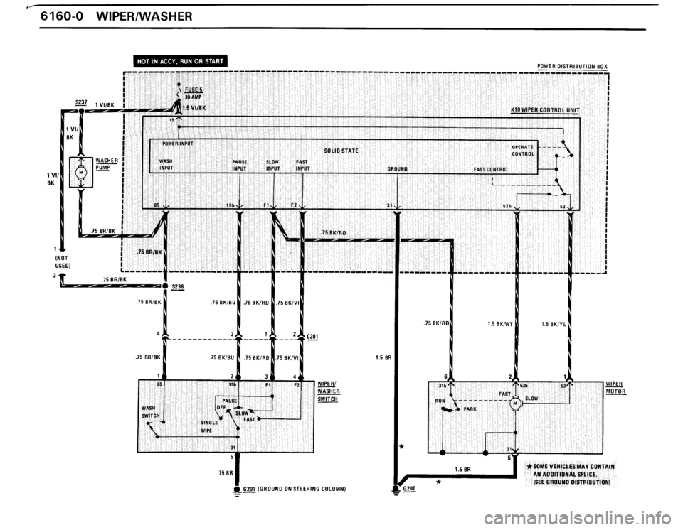 BMW 325ix 1989 E30 Electrical Troubleshooting Manual 