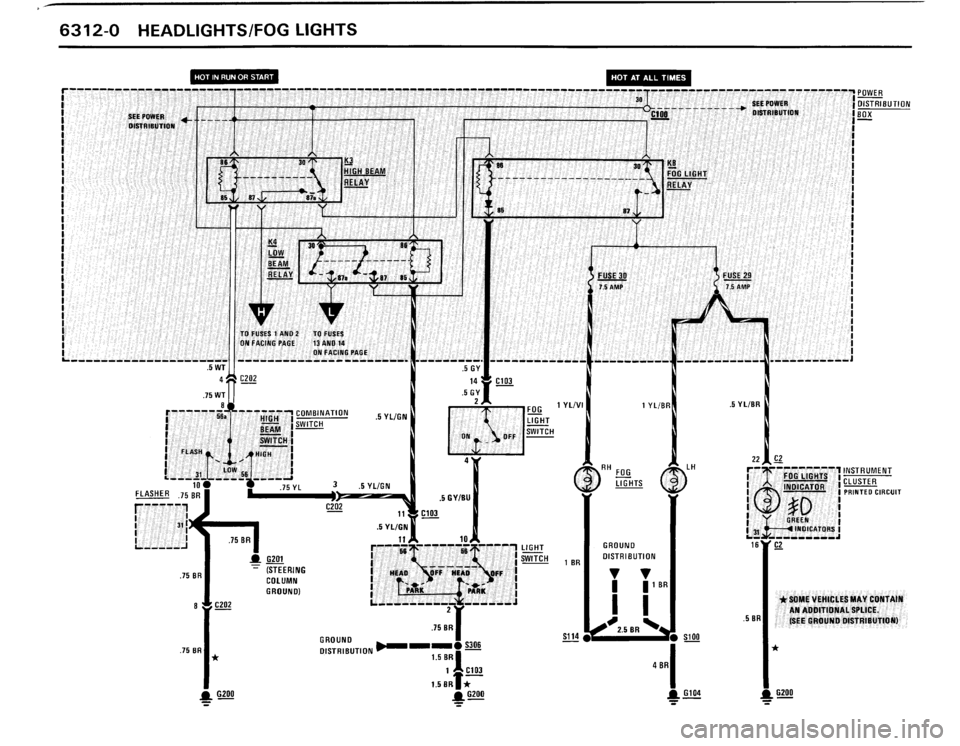 BMW 325ix 1989 E30 Electrical Troubleshooting Manual 