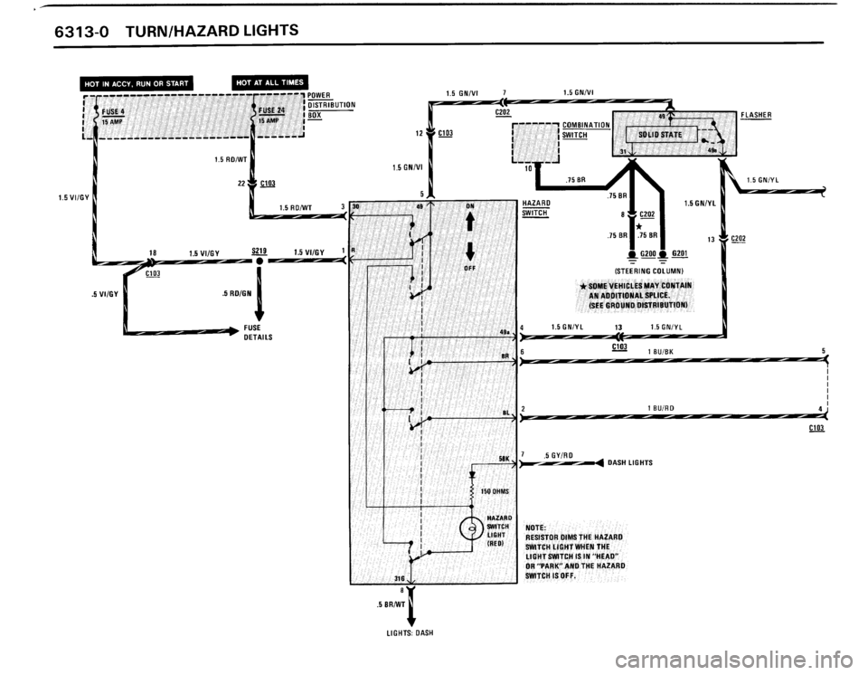 BMW 325ix 1989 E30 Electrical Troubleshooting Manual 