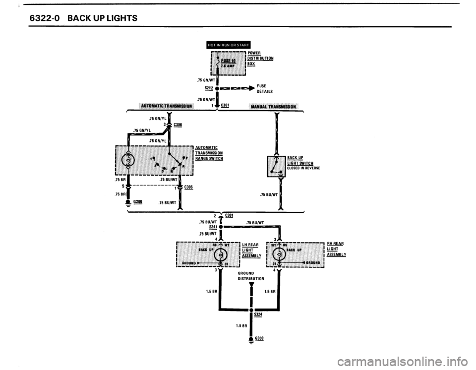 BMW 325ix 1989 E30 Electrical Troubleshooting Manual 