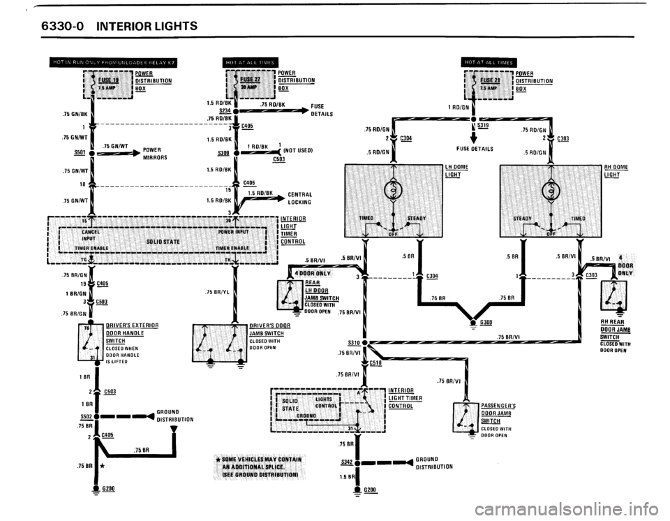 BMW 325ix 1989 E30 Electrical Troubleshooting Manual 