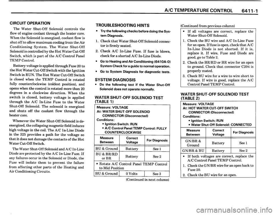 BMW 325ix 1989 E30 Electrical Troubleshooting Manual 