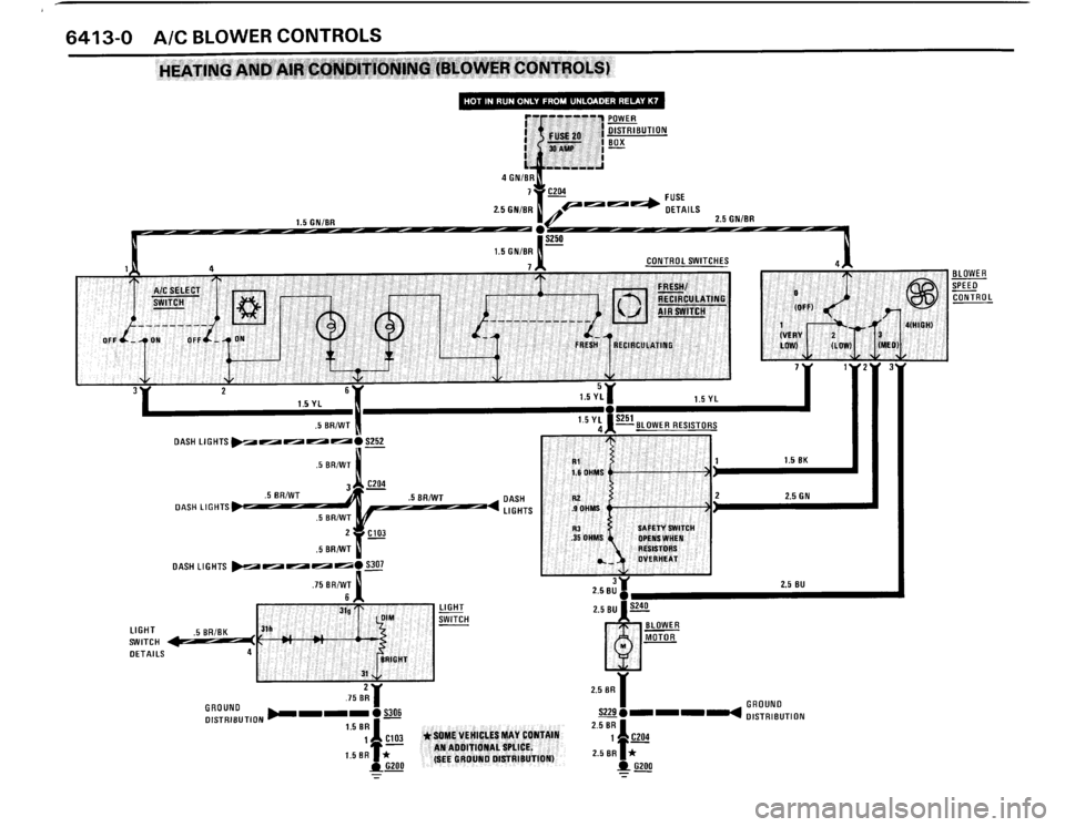 BMW 325ix 1989 E30 Electrical Troubleshooting Manual 