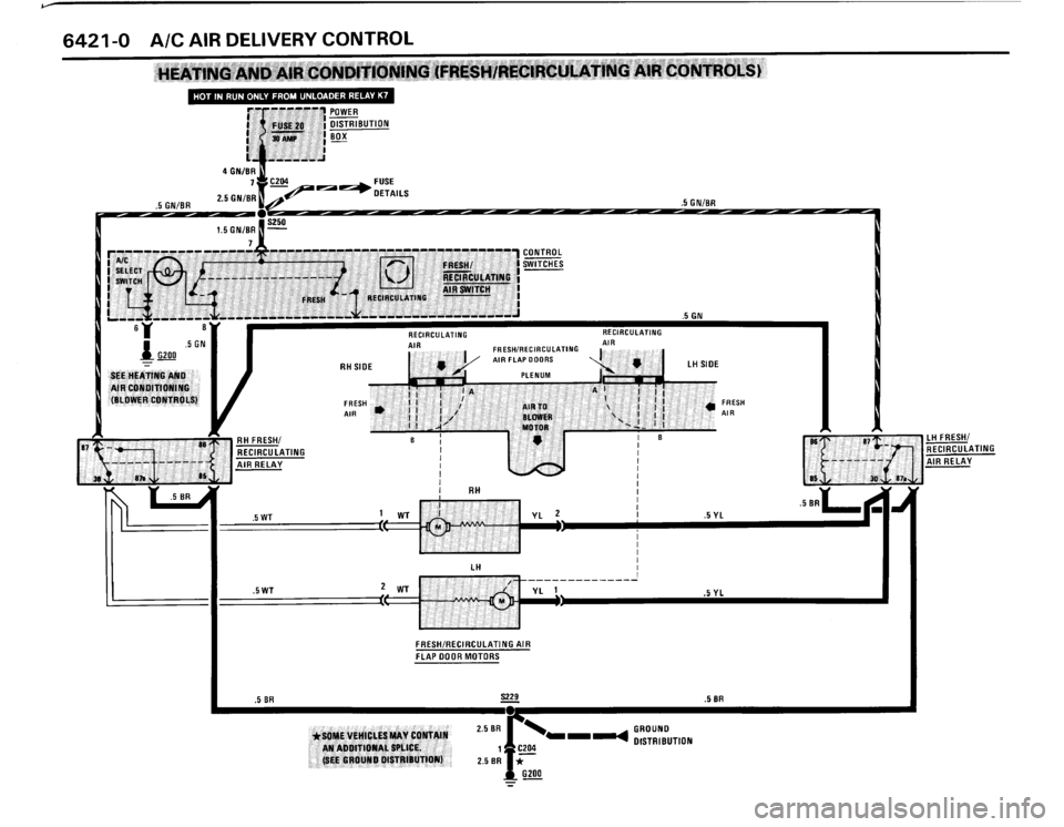 BMW 325ix 1989 E30 Electrical Troubleshooting Manual 