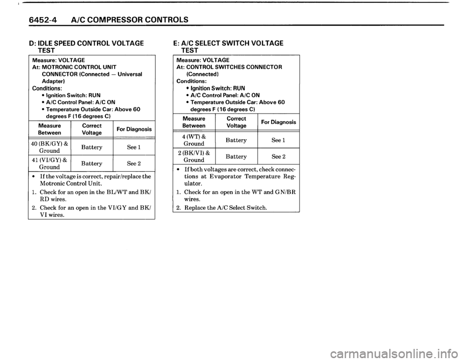 BMW 325ix 1989 E30 Electrical Troubleshooting Manual 