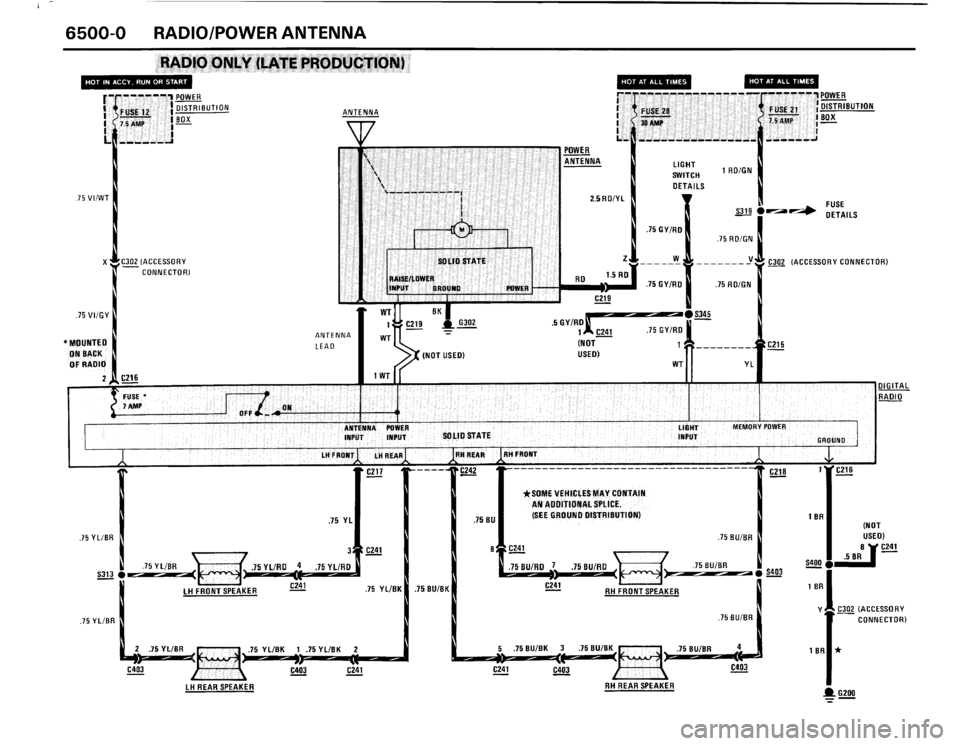 BMW 325ix 1989 E30 Electrical Troubleshooting Manual 