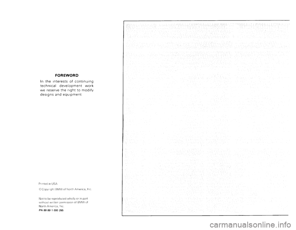 BMW M3 1989 E30 Electrical Troubleshooting Manual 