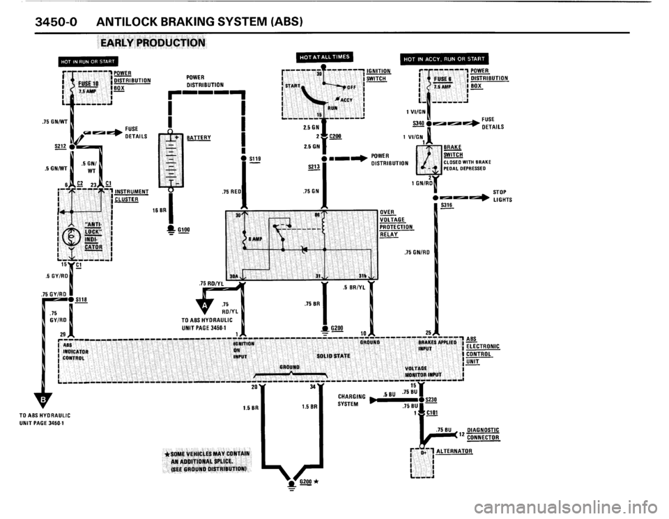 BMW M3 1989 E30 Electrical Troubleshooting Manual 