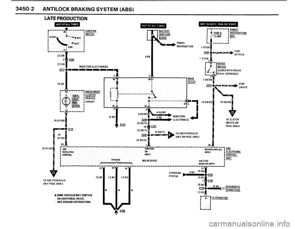 BMW M3 1989 E30 Electrical Troubleshooting Manual 