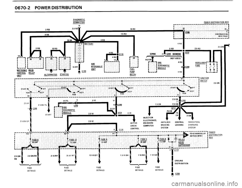 BMW 325i CONVERTIBLE 1990 E30 Electrical Troubleshooting Manual 