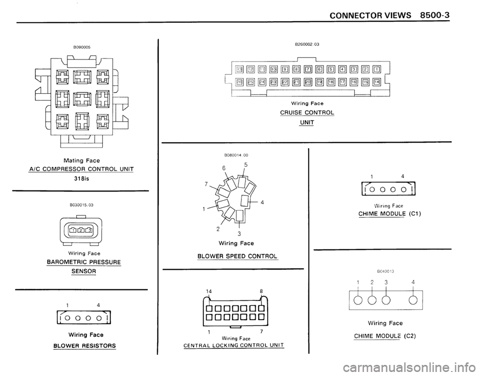 BMW 325i CONVERTIBLE 1990 E30 Electrical Troubleshooting Manual 