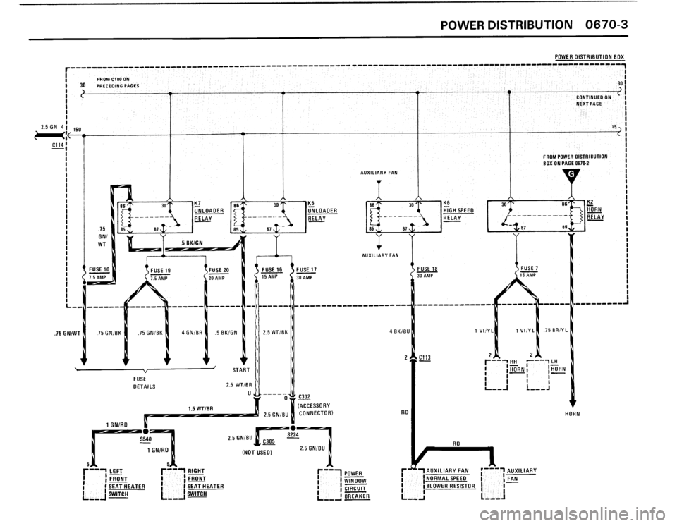 BMW 325i CONVERTIBLE 1990 E30 Electrical Troubleshooting Manual 