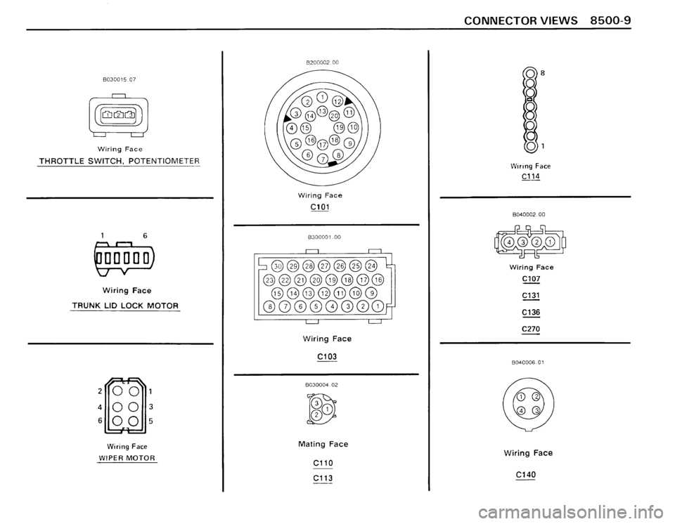 BMW 325i CONVERTIBLE 1990 E30 Electrical Troubleshooting Manual 