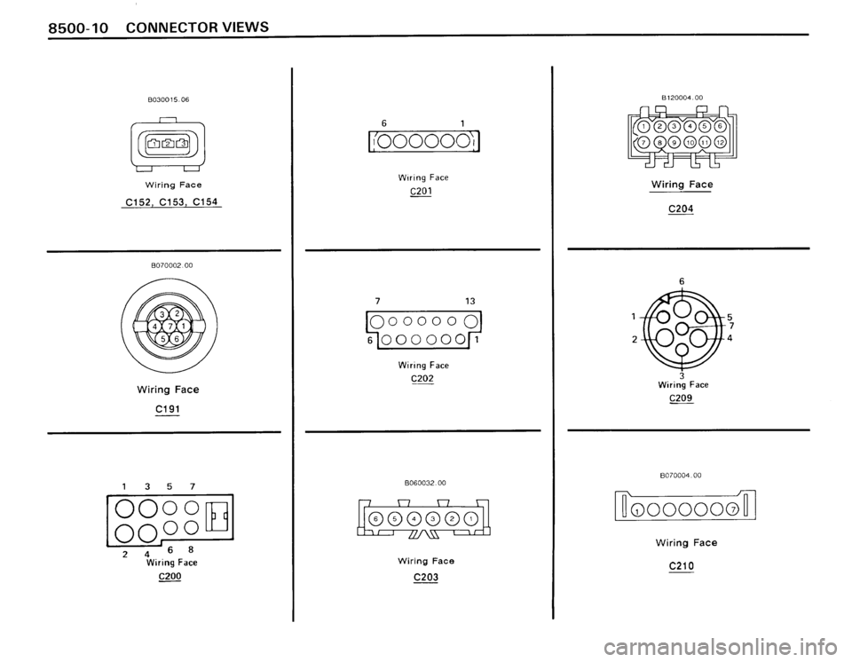 BMW 325i CONVERTIBLE 1990 E30 Electrical Troubleshooting Manual 