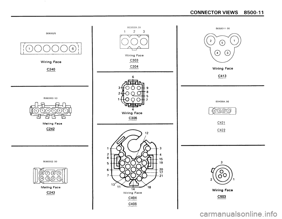 BMW 325i CONVERTIBLE 1990 E30 Electrical Troubleshooting Manual 