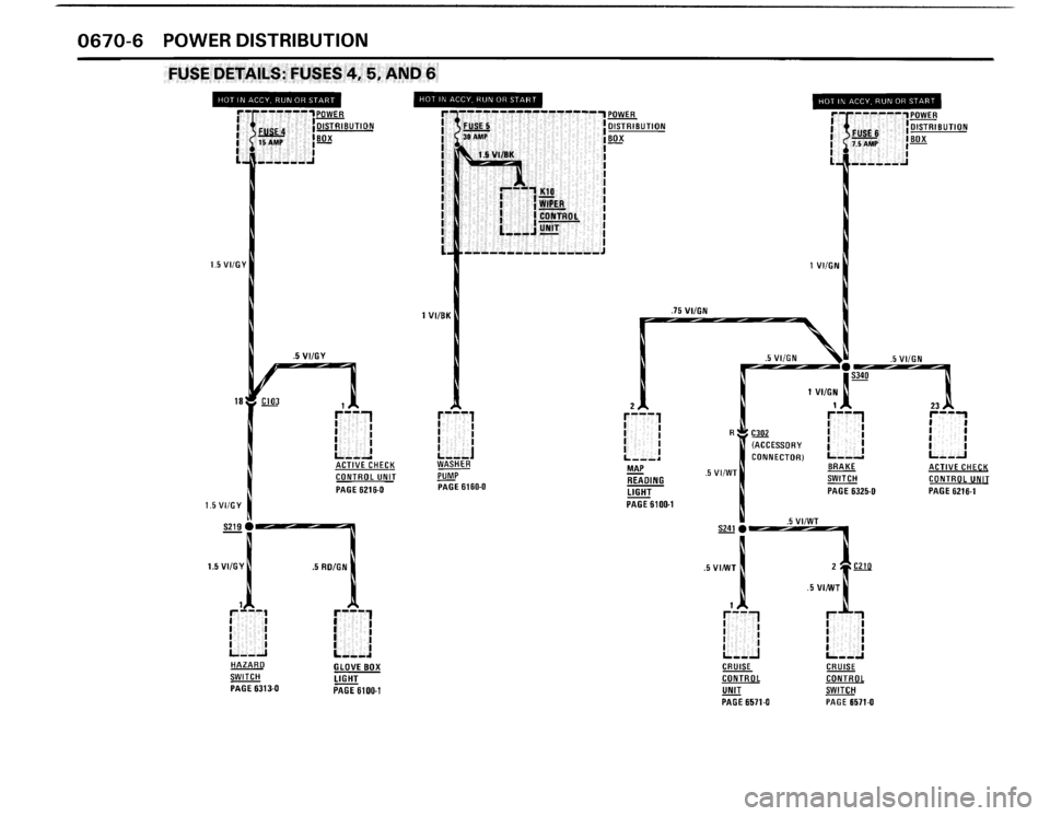 BMW 325i CONVERTIBLE 1990 E30 Electrical Troubleshooting Manual 