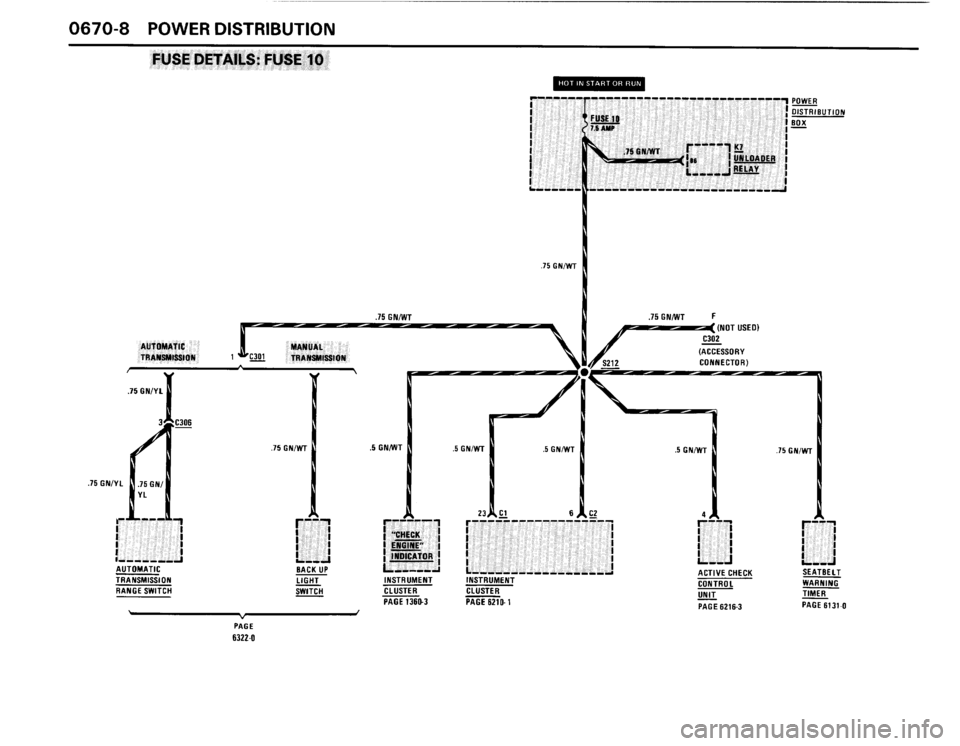 BMW 325i CONVERTIBLE 1990 E30 Electrical Troubleshooting Manual 