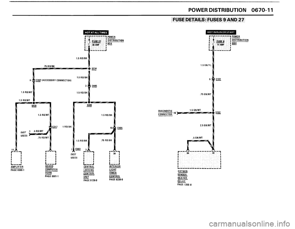 BMW 325i CONVERTIBLE 1990 E30 Electrical Troubleshooting Manual 