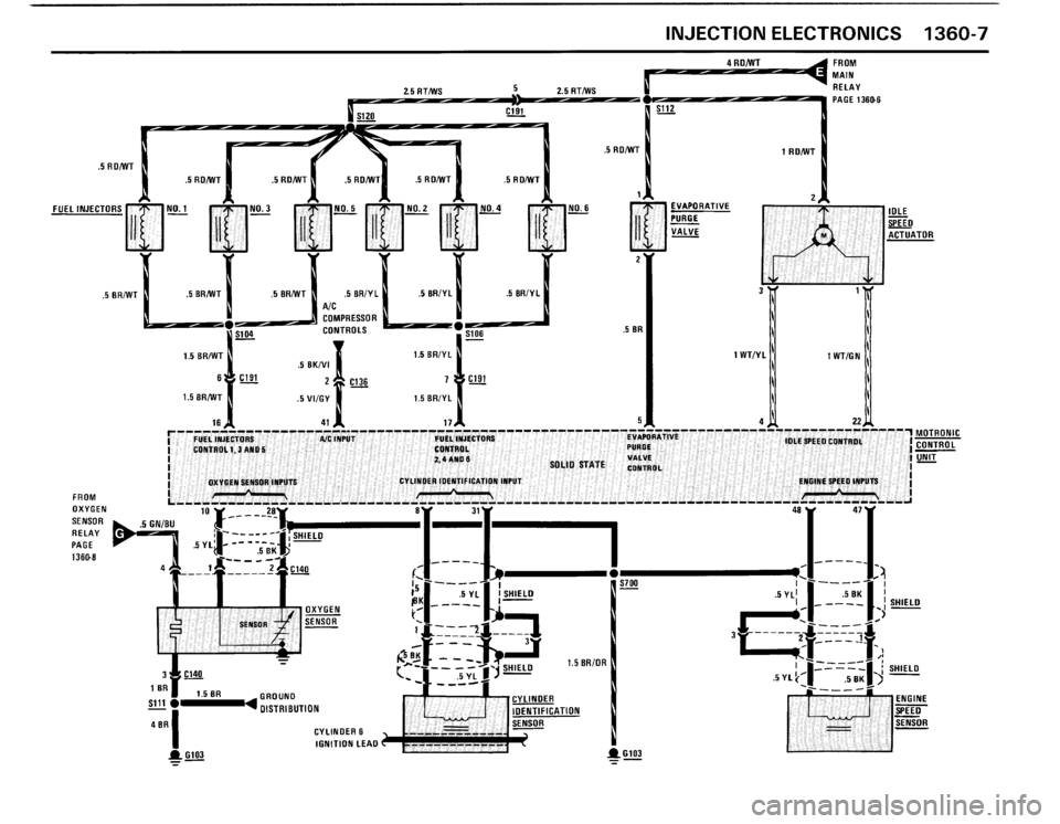 BMW 325i CONVERTIBLE 1990 E30 Electrical Troubleshooting Manual 