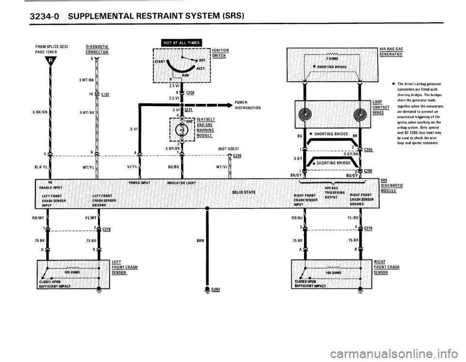 BMW 325i CONVERTIBLE 1990 E30 Electrical Troubleshooting Manual 