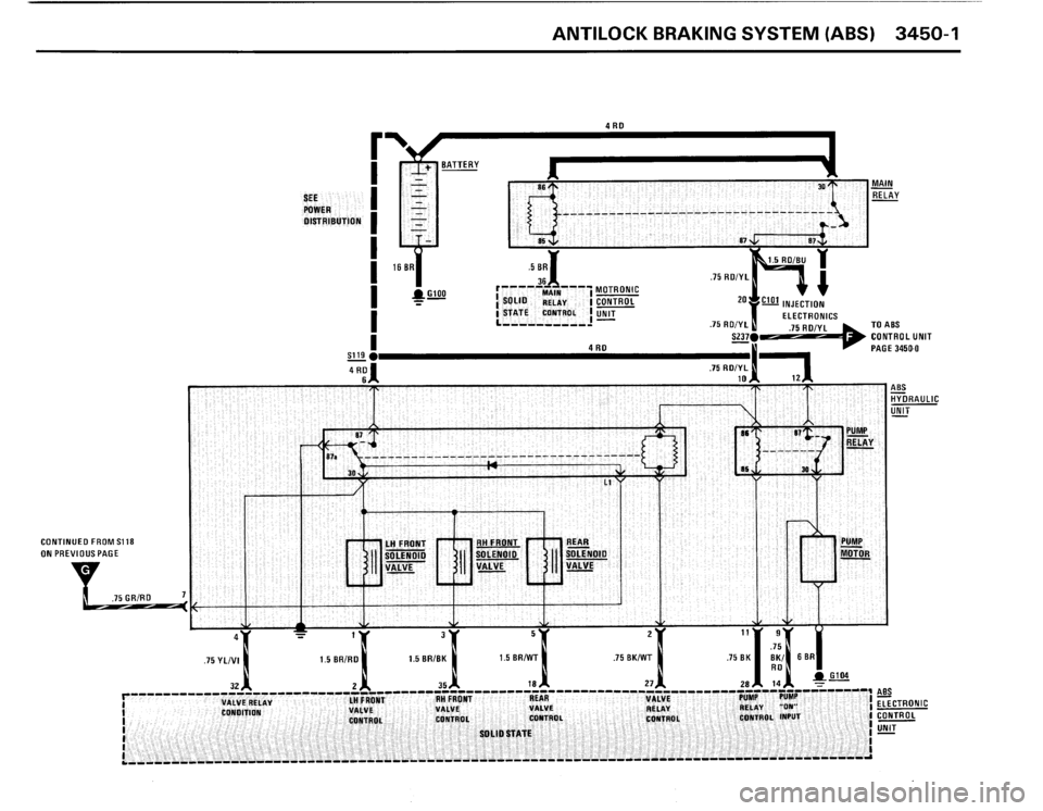 BMW 325i CONVERTIBLE 1990 E30 Electrical Troubleshooting Manual 