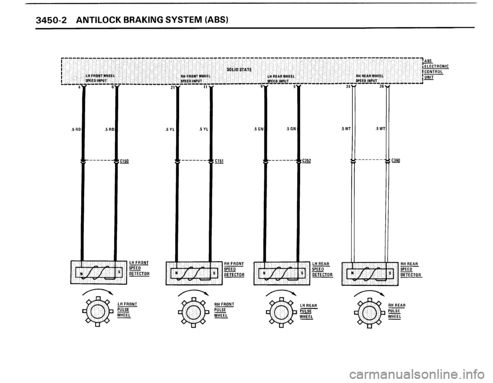 BMW 325i CONVERTIBLE 1990 E30 Electrical Troubleshooting Manual 