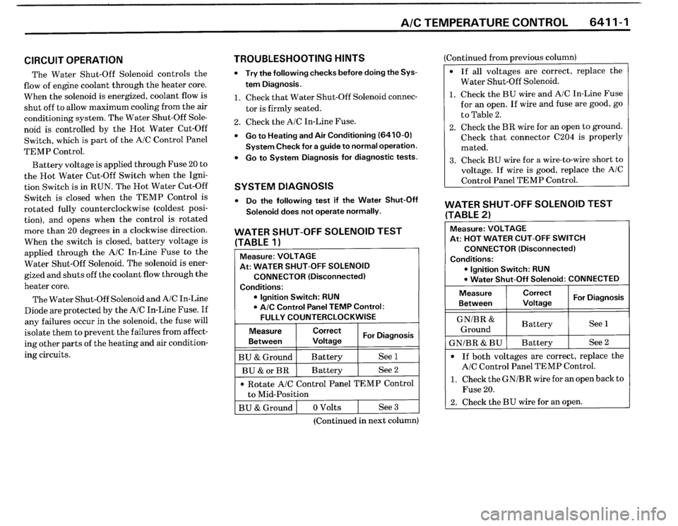 BMW 325i CONVERTIBLE 1990 E30 Electrical Troubleshooting Manual BMW 325i CONVERTIBLE 1990 E30 Electrical Troubleshooting Manual