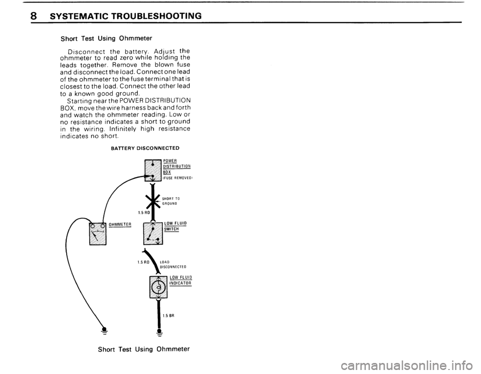BMW 325i CONVERTIBLE 1990 E30 Electrical Troubleshooting Manual 