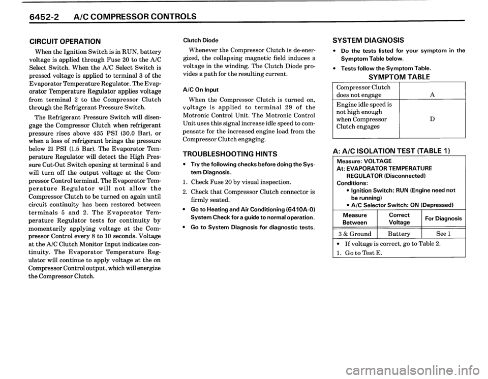 BMW 325i CONVERTIBLE 1990 E30 Electrical Troubleshooting Manual BMW 325i CONVERTIBLE 1990 E30 Electrical Troubleshooting Manual