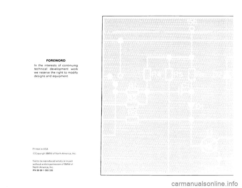 BMW 325ix 1990 E30 Electrical Troubleshooting Manual 