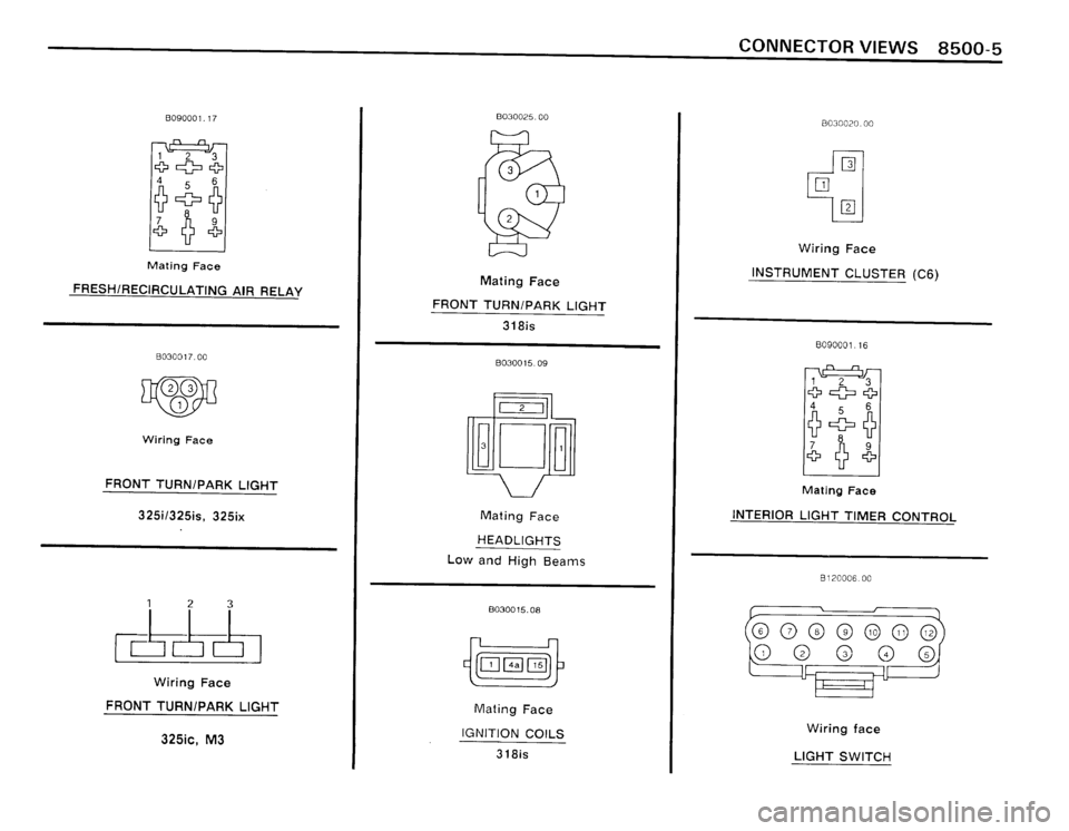 BMW 325ix 1990 E30 Electrical Troubleshooting Manual  BMW 325ix 1990 E30 Electrical Troubleshooting Manual