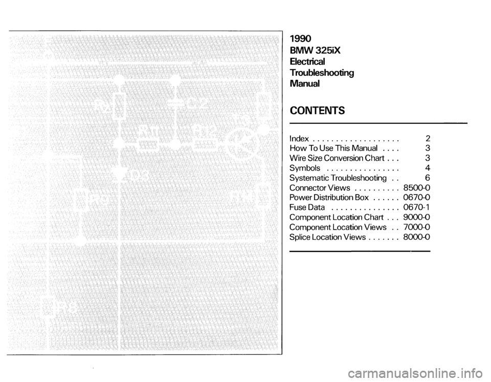 BMW 325ix 1990 E30 Electrical Troubleshooting Manual 