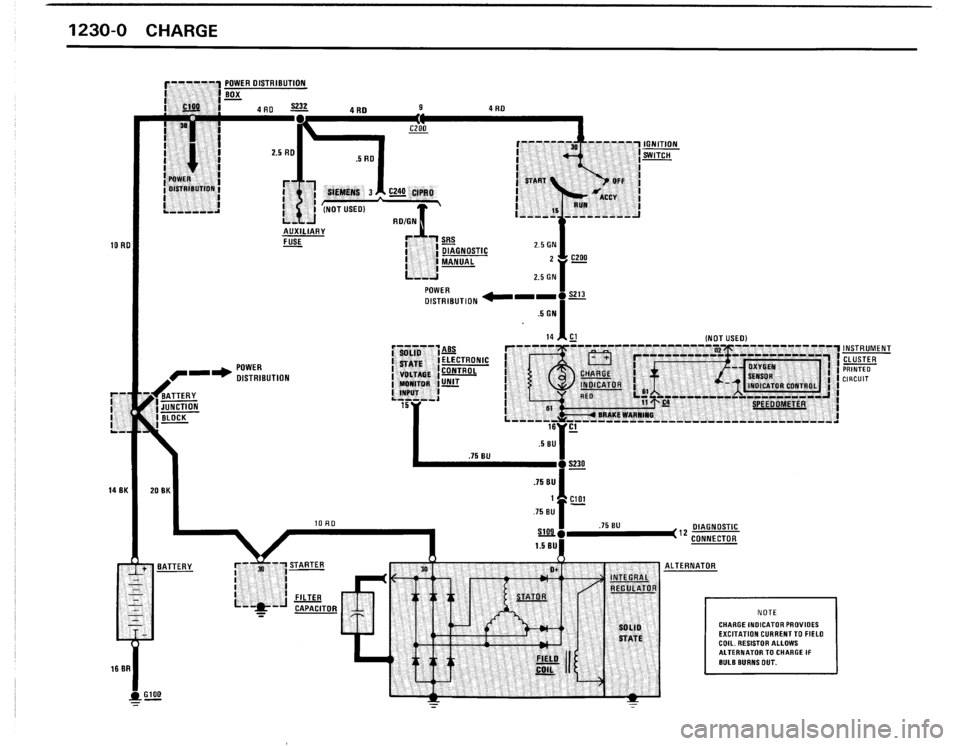 BMW 325ix 1990 E30 Electrical Troubleshooting Manual 