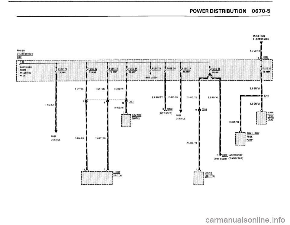 BMW M3 1990 E30 Electrical Troubleshooting Manual 