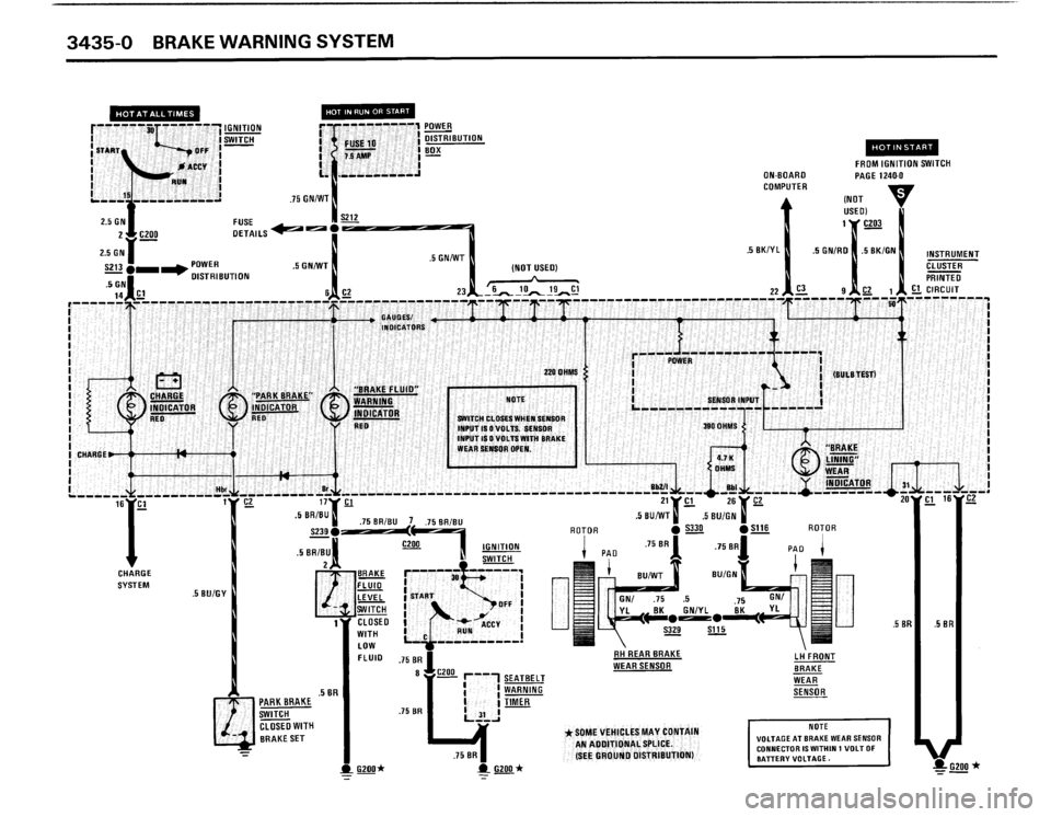 BMW M3 1990 E30 Electrical Troubleshooting Manual 