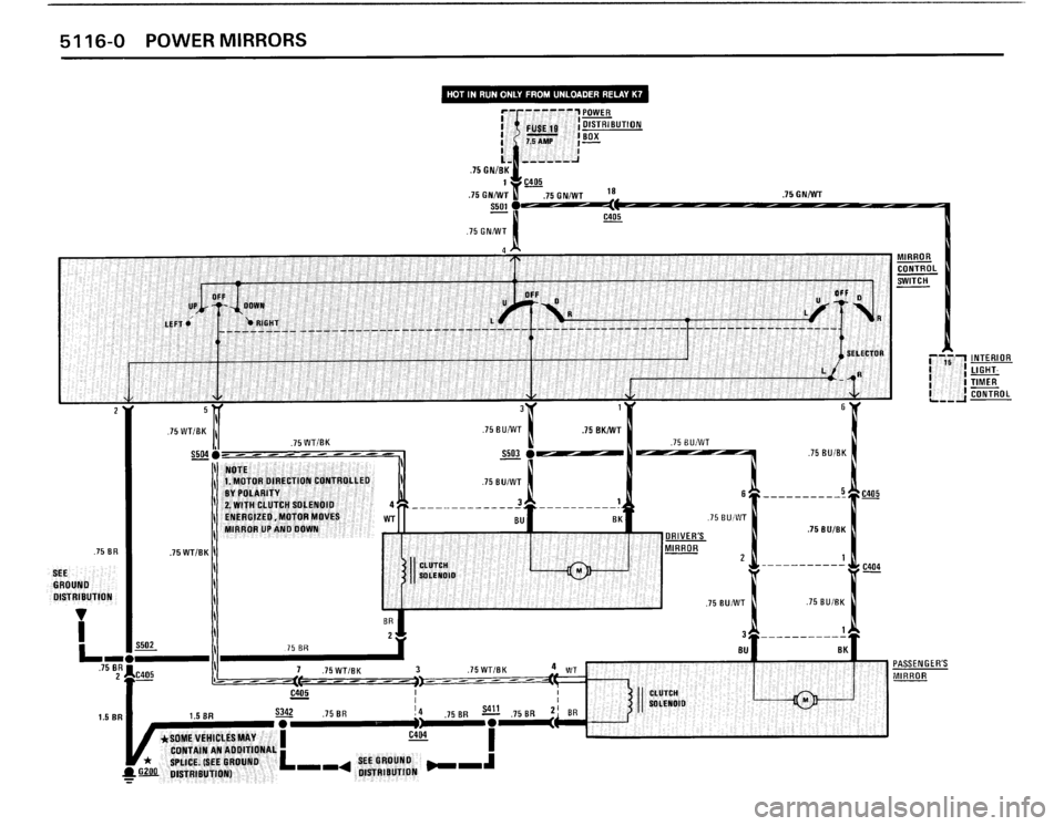 BMW M3 1990 E30 Electrical Troubleshooting Manual 